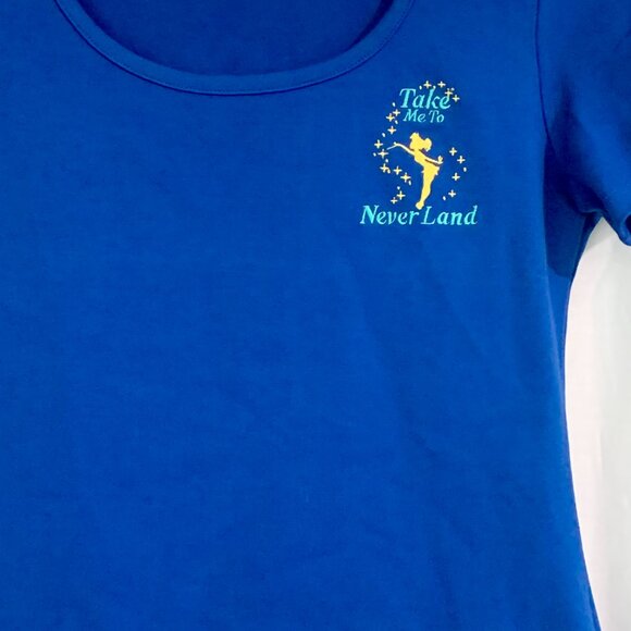 Disney Stitch Shoppe by Loungefly Peter Pan Tinker Bell Kelly Top M New No Pin - Picture 3 of 5